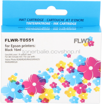 FLWR Epson T0551 zwart
