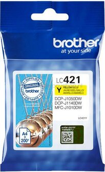 Brother LC-421Y geel
