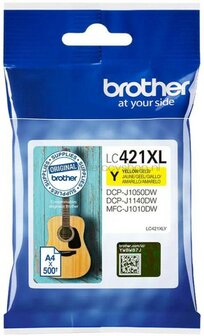 Brother LC-421XLY geel