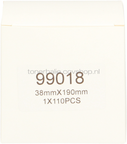 FLWR Dymo 99018 10-Pack 38 mm x 190 mm  wit