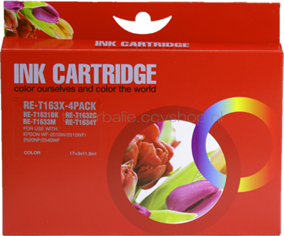 Huismerk Epson 16XL 4-Pack zwart en kleur