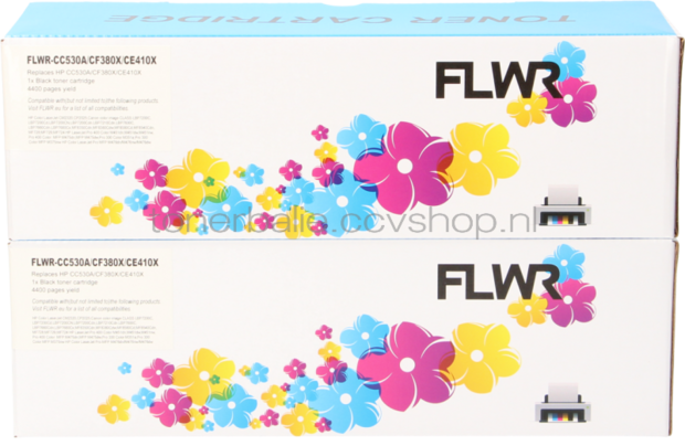 FLWR Canon 718 Duopack zwart