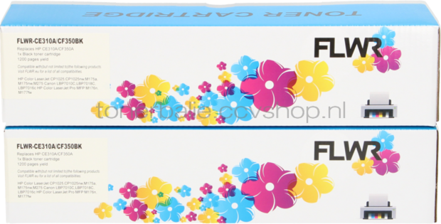 FLWR HP 126A twinpack zwart