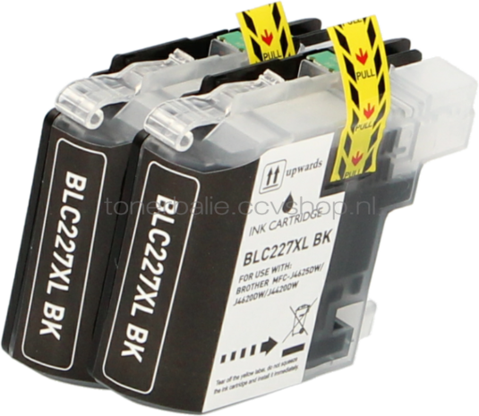 FLWR Brother LC-227BK 2-pack zwart