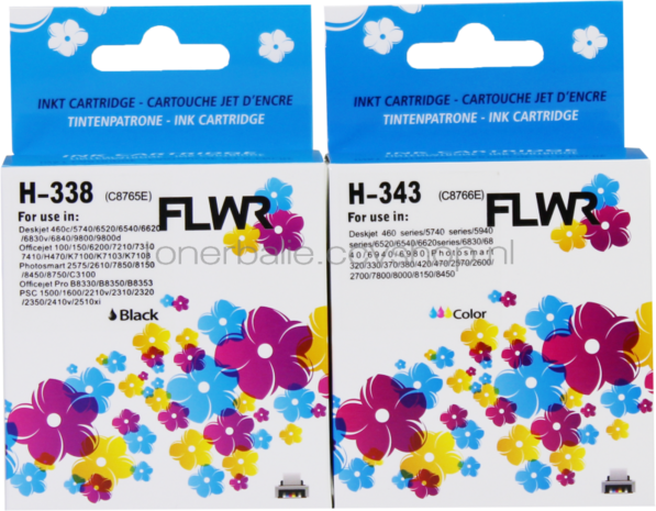 FLWR HP 338/343 2-pack - Optie 75