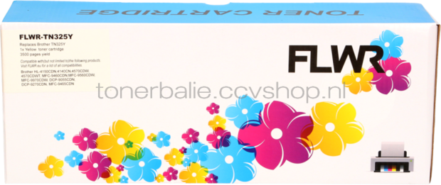 FLWR Brother TN-325 multipack zwart en kleur