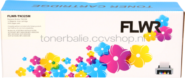 FLWR Brother TN-325 multipack zwart en kleur