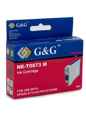 Huismerk Epson T0873 magenta