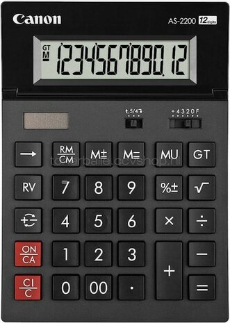 Canon AS-2200 12-cijferig display Zwart