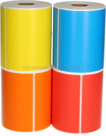 Huismerk Zebra 4 kleuren verzendetiketten 102 mm x 150 mm  kleur