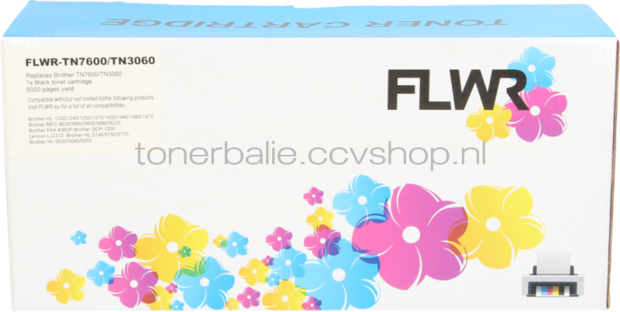 FLWR Brother TN-3060 zwart
