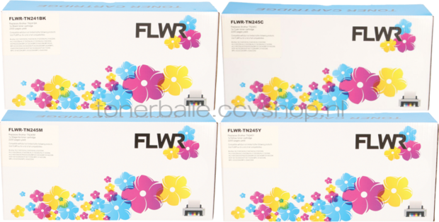Huismerk Brother TN-241/TN-245 Multipack zwart en kleur