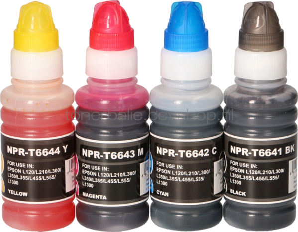 FLWR Epson T664 Multipack zwart en kleur
