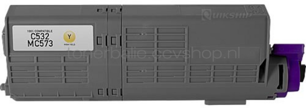 Huismerk Oki C532 geel