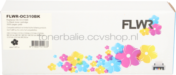 FLWR Oki 44469 multipack zwart en kleur