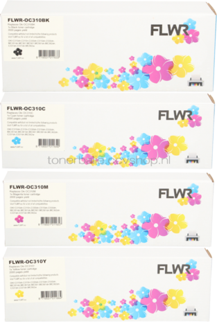 FLWR Oki 44469 multipack zwart en kleur