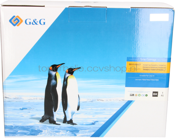 Huismerk Lexmark T650 zwart