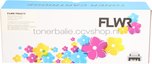 FLWR Brother TN-421 geel