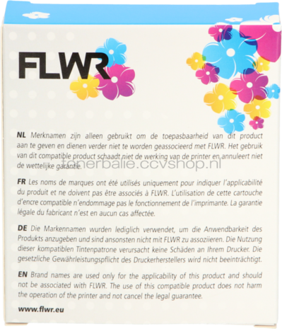 FLWR Brother MK-621 zwart op geel breedte 9 mm