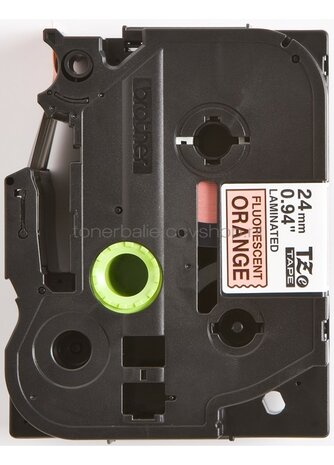 Brother TZE-B51 zwart op oranje breedte 24 mm