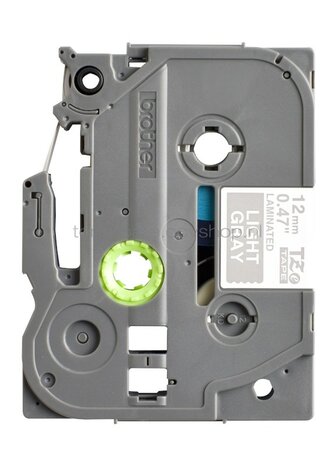Brother TZE-MQL35 wit op licht grijs breedte 12 mm