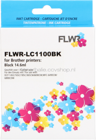 FLWR Brother LC-980BK zwart
