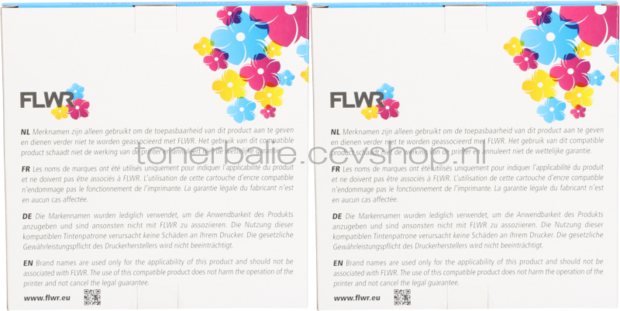FLWR Epson (2X) 18XL Multipack zwart en kleur