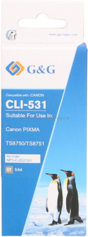 FLWR Canon CLI-531GY grijs