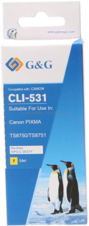 FLWR Canon CLI-531Y geel