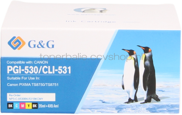 FLWR Canon PGI-530 / CLI-531 Multipack zwart en kleur