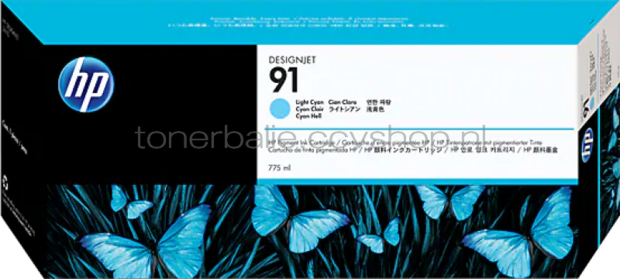 HP 91 licht cyaan