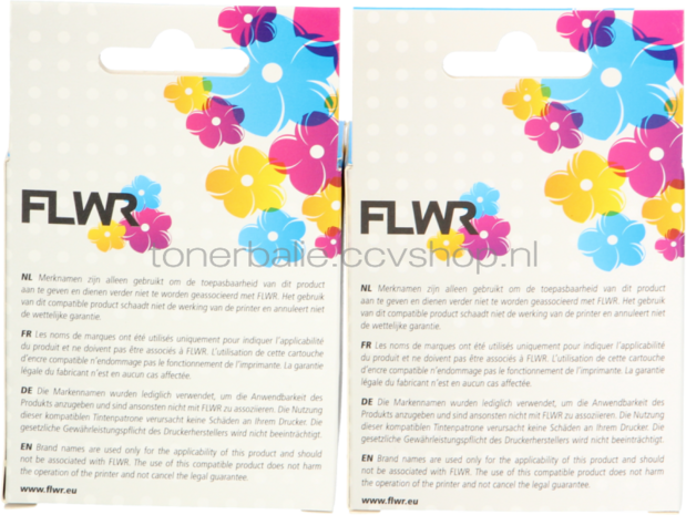 FLWR Canon PG-540XL / CL-541XL Multipack zwart en kleur