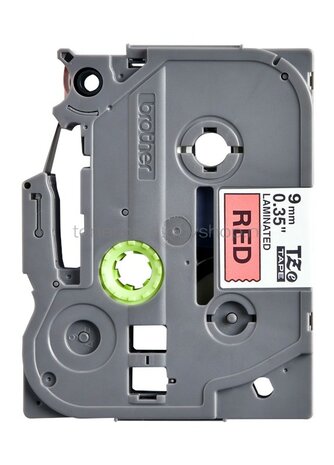 Brother TZE-421 zwart op rood breedte 9 mm