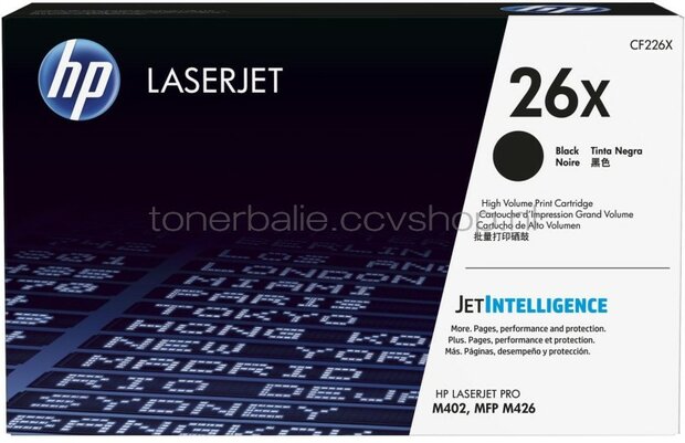 HP 26X zwart