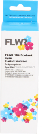 FLWR Epson 104 Ecotank cyaan