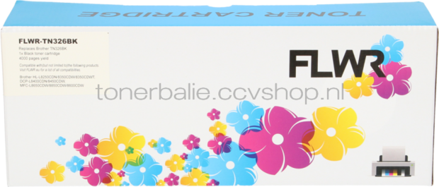 FLWR Brother TN-326BK zwart
