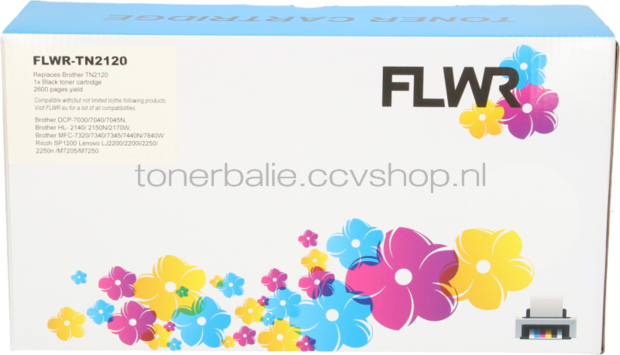 FLWR Brother TN-2120 zwart