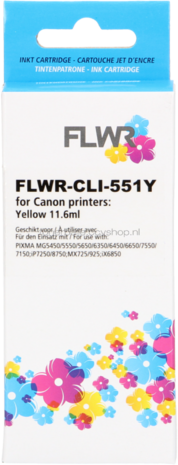 FLWR Canon CLI-551XL geel