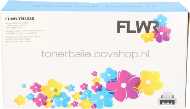 FLWR Brother TN-3380 zwart