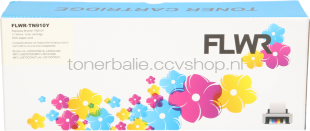 FLWR Brother TN-910Y geel