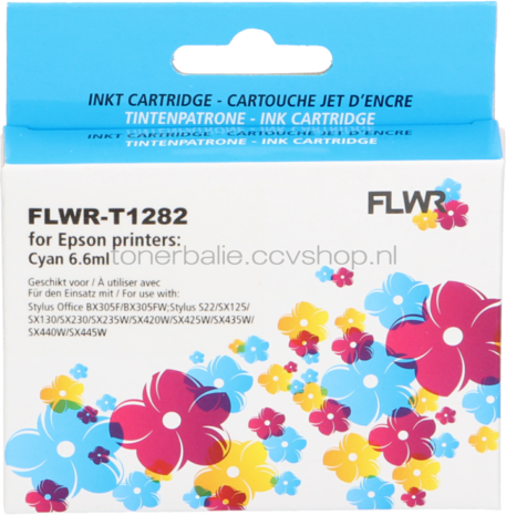 FLWR Epson T1282 cyaan