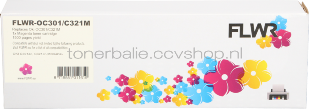 FLWR Oki C301 / C321 magenta