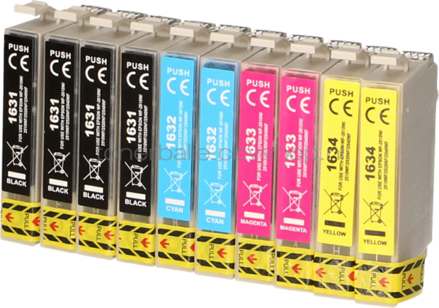 FLWR Epson 16XL Multipack (2 sets) zwart en kleur