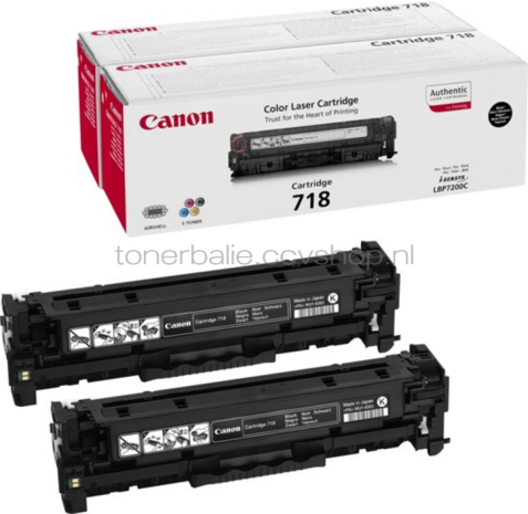 Canon 718 Duopack zwart