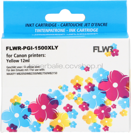 FLWR Canon PGI-1500XL geel