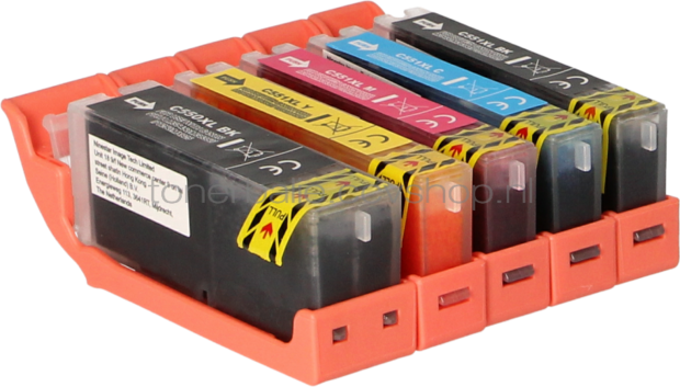 FLWR Canon CLI-551XL Multipack zwart en kleur