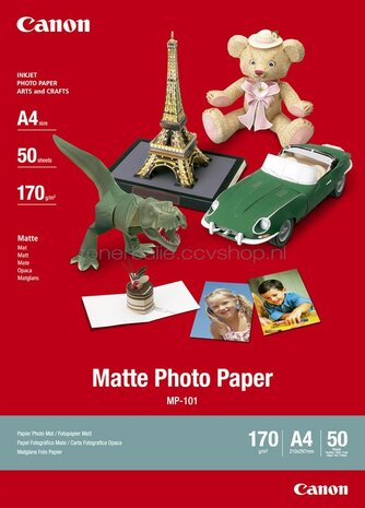 Canon MP-101 Fotopapier Matglans | A4 | 170 gr/m² 50 vellen