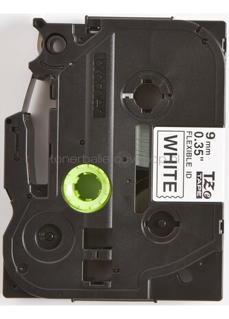 Brother TZE-FX221 flexible tape zwart op wit breedte 9 mm