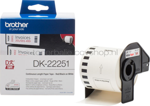 Brother DK-22251  x 62 mm 15.24 M wit