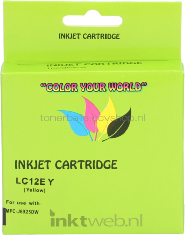 Huismerk Brother LC-12EY geel